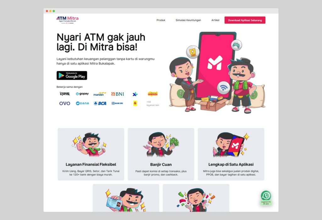 ATM Mitra Bukalapak